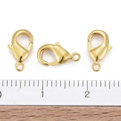 Brass Lobster Claw Clasps X-KK-901-G-NF-1