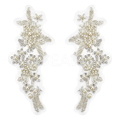 Embroidered Floral Lace Collar DIY-WH0308-419-1