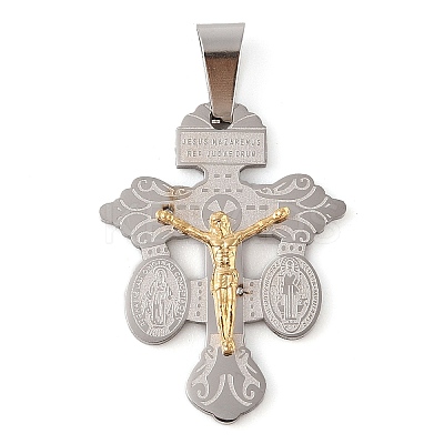 304 Stainless Steel Pendants STAS-C103-02GP-01-1