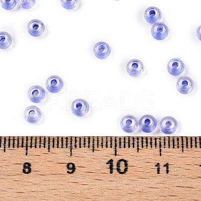 6/0 Transparent Inside Colours Glass Seed Round Beads X1-SEED-N006-004F-1