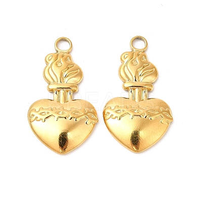 Ion Plating(IP) 304 Stainless Steel Pendants STAS-L268-023G-1