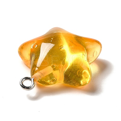 Marine Series Transparent Resin Pendants RESI-E031-02P-05-1