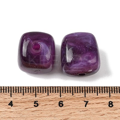 Opaque Acrylic Beads X-OACR-D320-01M-1