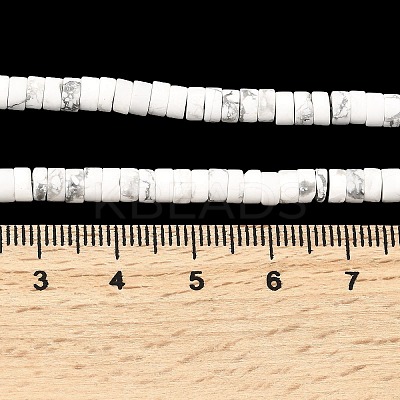 Natural Howlite Beads Strands G-Z089-A02-1
