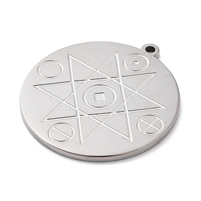 Anti-Tarnish 304 Stainless Steel Pendants STAS-Q002-06P-1