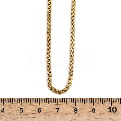 304 Stainless Steel Wheat Chains Necklaces for Unisex NJEW-K395-01B-G-1
