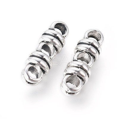 Tibetan Style Alloy Spacer Bars X-TIBEB-Q061-17AS-RS-1