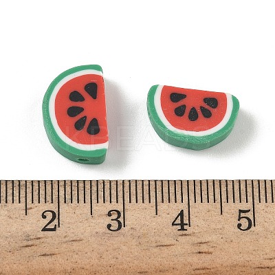 Fruit & Vegetable Theme Handmade Polymer Clay Beads CLAY-F006-02L-1