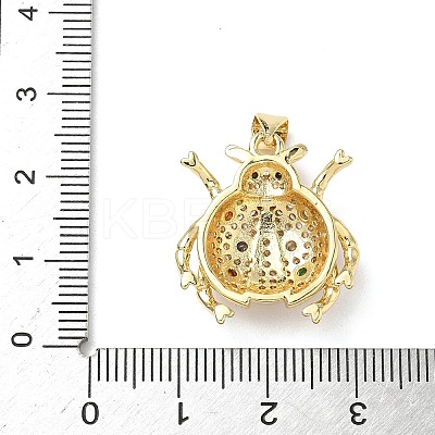Brass Micro Pave Cubic Zirconia Pendants X1-KK-D426-19B-G-1