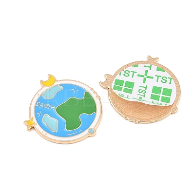 Space Planet Alloy Enamel Cabochons AL-CBA1A6F-07KCG-J-1