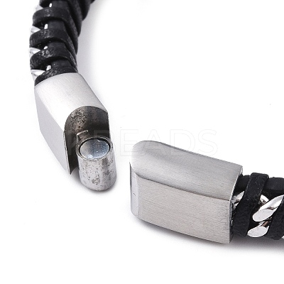 Leather Cord Bracelets BJEW-A009-04P-1