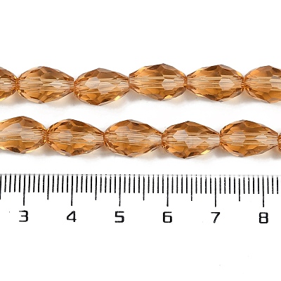 Transparent Glass Beads Strands EGLA-N013-T8mm-D21-1