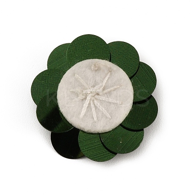 Flower Shape PVC Sequin/Paillette Beading Appliques DIY-WH0308-287J-1