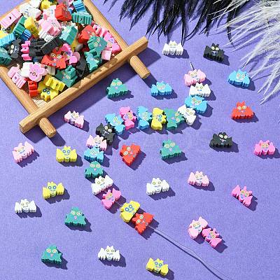 200Pcs Handmade Polymer Clay Beads CLAY-CJ0001-91-1