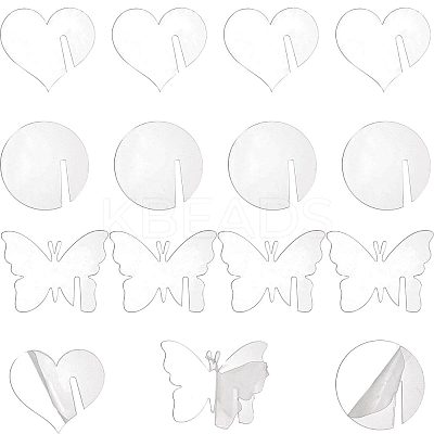 60Pcs 3 Styles Acrylic Wine Glass Charms AJEW-CN0001-67-1