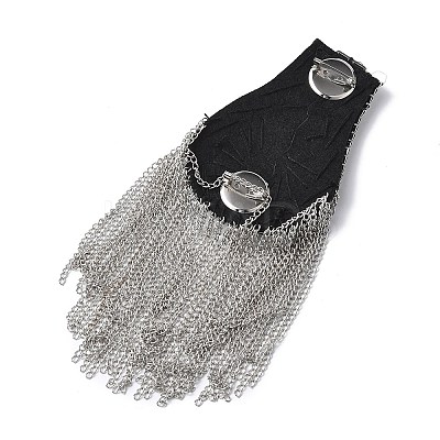 Iron Fashion Tassel Epaulette AJEW-XCP0003-03P-1