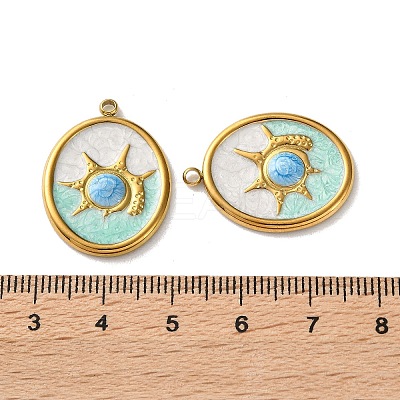 304 Stainless Steel Pendants STAS-A124-08G-1