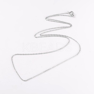 Tarnish Resistant 304 Stainless Steel Cable Chain Necklaces NJEW-JN01526-03-1