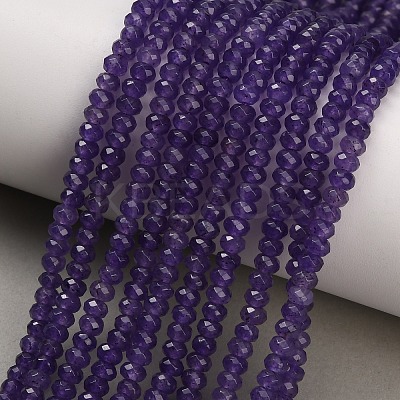 Dyed Natural White Jade Beads Strands GG-CBAF9EE-A01-3x4mm-1