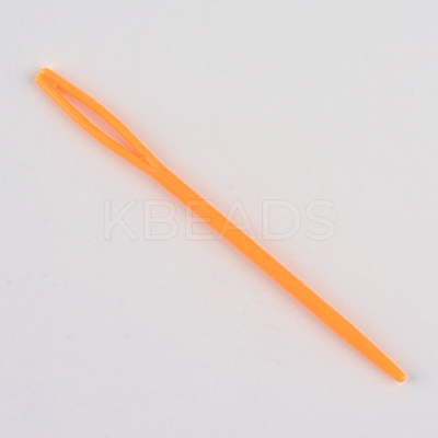 Steel Wire Stainless Steel Circular Knitting Needles and Random Color Plastic Tapestry Needles TOOL-R042-800x3.5mm-1
