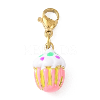 304 Stainless Steel Enamel Pendant Decorations LS-STAS-D205-03A-G-1