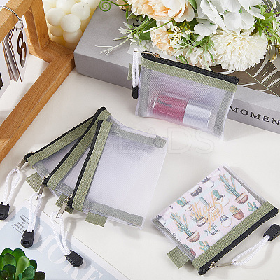 5Pcs Nylon Mesh Pen Bag AJEW-SP0001-89K-1