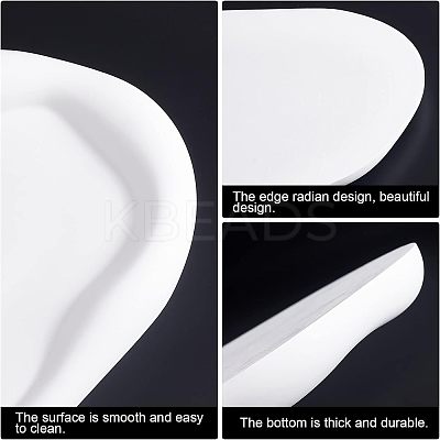 Gesso Jewelry Dish DJEW-WH0037-87-1
