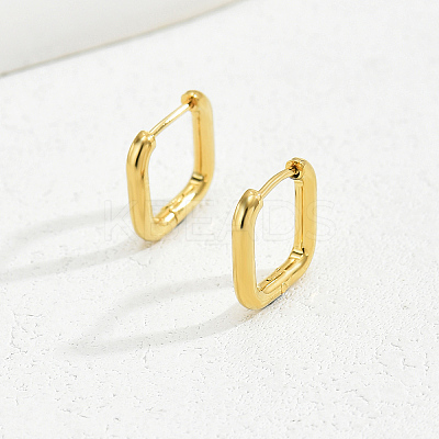 Classic Minimalist Elegant 201 Stainless Steel Hoop Earrings BI8954-2-1