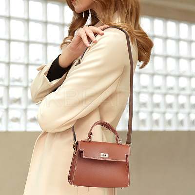 PU Leather Adjustable Bag Straps PURS-WH0005-63G-1