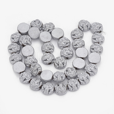 Electroplate Non-magnetic Synthetic Hematite Beads Strands G-T061-95J-1