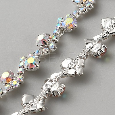 Glass Rhinestone Chains DIY-WH0683-18C-1