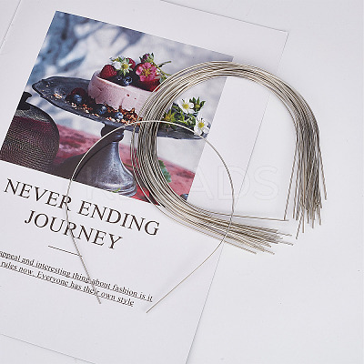 Hair Accessories Iron Hair Band Findings OHAR-GF0001-16-1