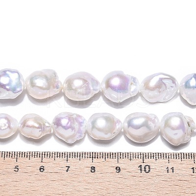 Natural Baroque Pearl Keshi Pearl Beads Strands PEAR-S019-05C-01-1