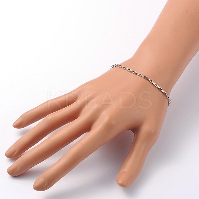 Tarnish Resistant 316 Surgical Stainless Steel Box Chain Bracelets LS-X-BJEW-JB01865-1