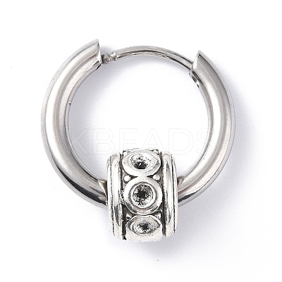 304 Stainless Steel Hoop Earrings Finding LS-STAS-B030-04-1