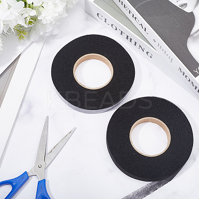 2 Rolls 2 Colors Non-woven Fabric Polyamide Double-sided Hot Melt Adhesive Film DIY-GF0009-34A-1