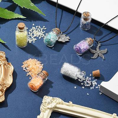DIY Wish Bottle Earring Necklace Making Kit DIY-FS0005-52-1