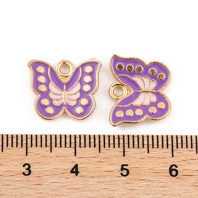 Light Gold Plated Alloy Enamel Pendants FIND-Q100-04KCG-04-1