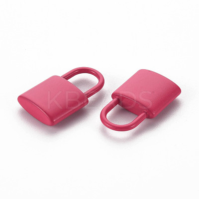 Spray Painted Alloy Pendants PALLOY-Q433-031F-RS-1