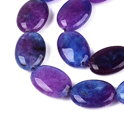 Dyed Natural White Jade Beads Strands G-N370-01A-03-1