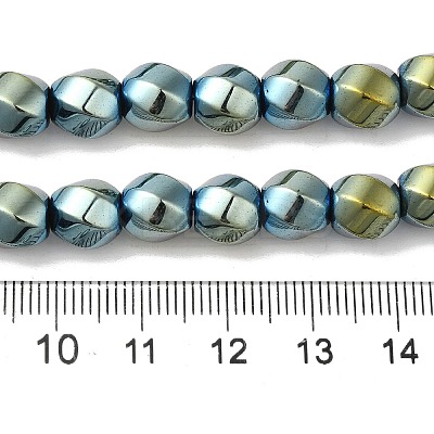Electroplated Synthetic Magnetic Hematite Beads Strands G-I364-J01-07-1