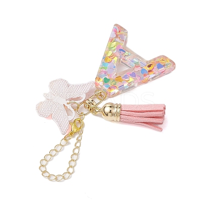 Resin Letter Cup Charms HJEW-JM02070-1
