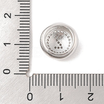 Rack Plating Brass & Clear Cubic Zirconia Pendants KK-Z047-07P-Z-RS-1