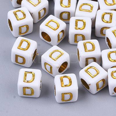 Plating Acrylic Beads SACR-S297-09D-1