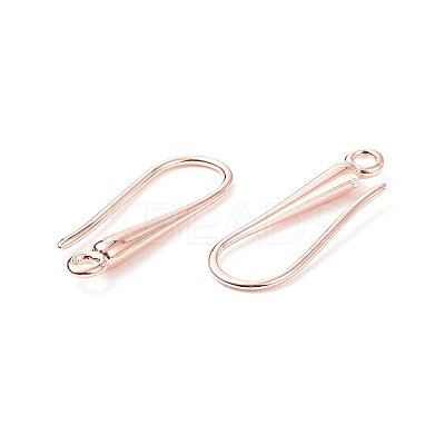 Eco-Friendly Brass Earring Hooks Findings X-KK-M157-03RG-NR-1