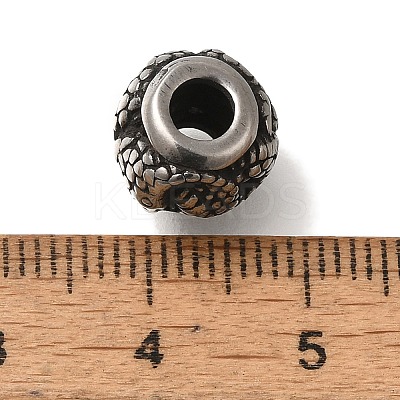 304 Stainless Steel European Beads LS-STAS-D191-08A-AS-1