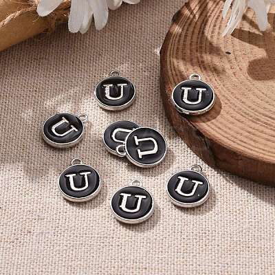 Platinum Plated Alloy Charms X-ENAM-S118-02U-P-1