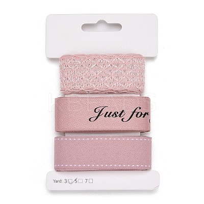 9 Yards 3 Styles Polyester Ribbon SRIB-A014-B01-1