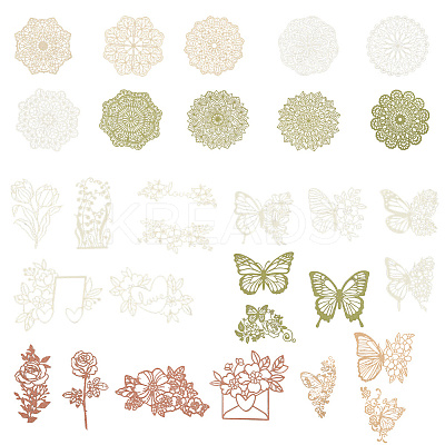3 Sets 3 Styles Vintage Lace Cut Scrapbook Paper Pads DIY-GF0011-40-1