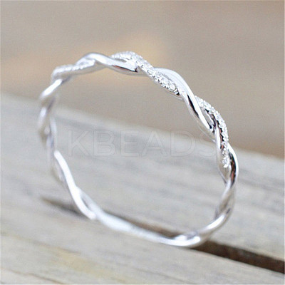Alloy and Crystal Rhinestone Finger Rings FS-WGF6D8C-06-1